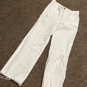 Express High Rise Straight Legged Jeans